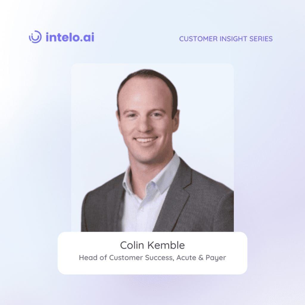 Colin Kemble, Head of Customer Success at Acute & Payer, shares insights into scaling best practices, standardization, and data-driven insights. Explore the strategies that elevate customer success in the dynamic landscape of Acute & Payer.