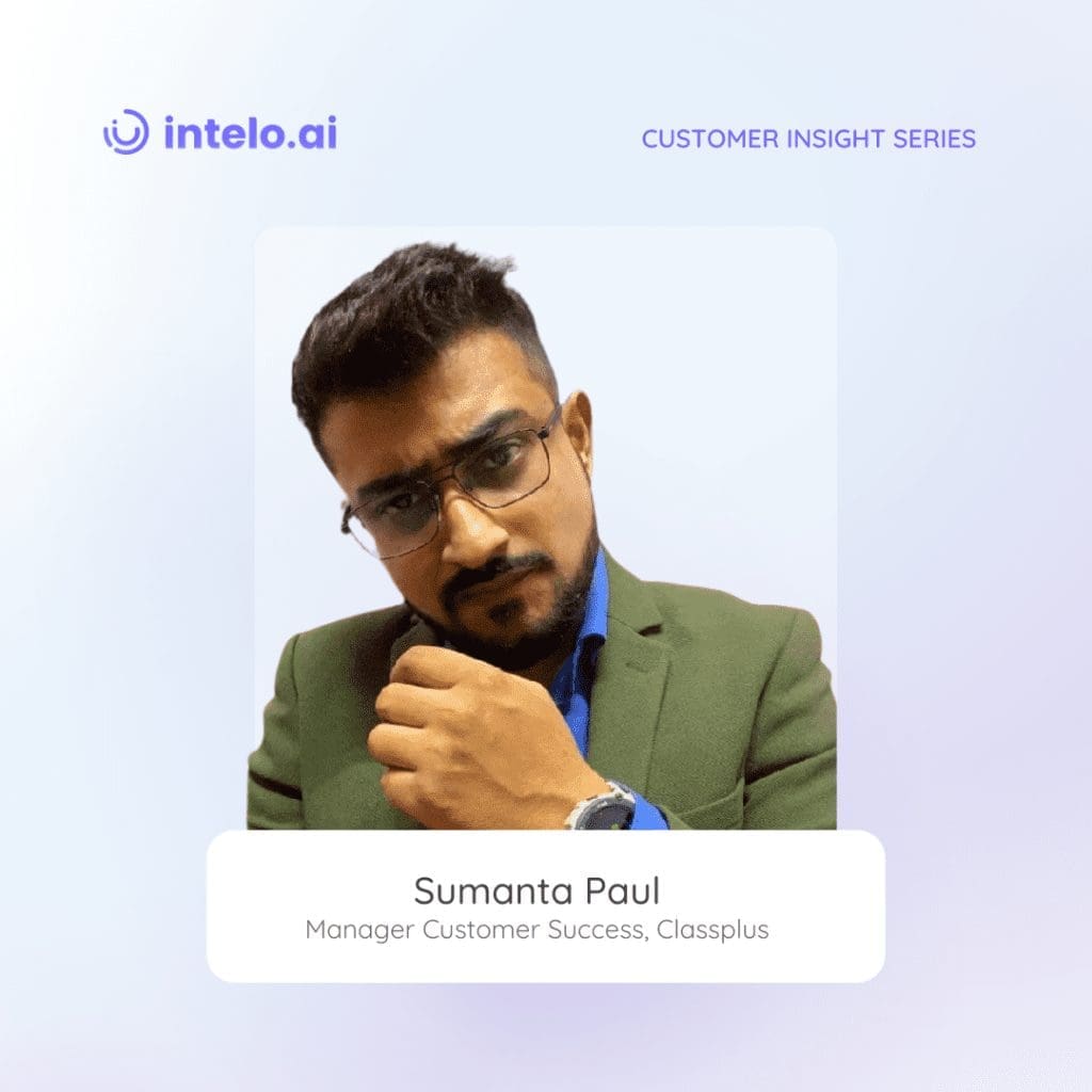 Sumanta Paul, Customer Success Manager at Classplus, shares insights into the strategies that drive individualized customer success. Learn how Classplus prioritizes personalized assistance and data-driven insights to enhance the customer experience.